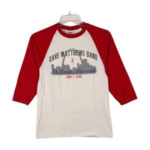Dave Matthews Band 2008 RARE Concert Shirt St Louis Size Small Jersey Tee Anvil